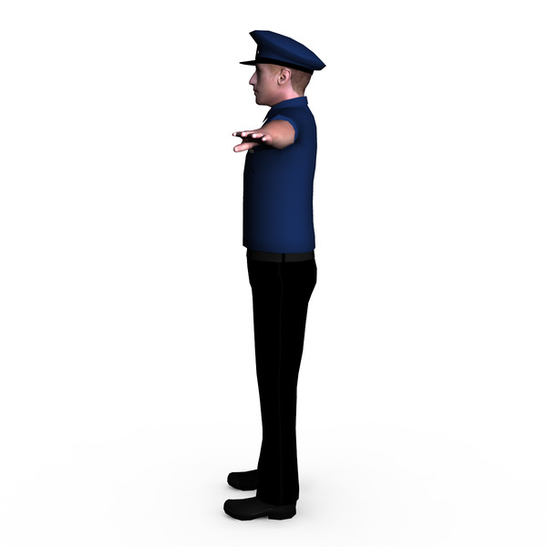 3d police male 01 model - Police Male 01 by ignisfatuus